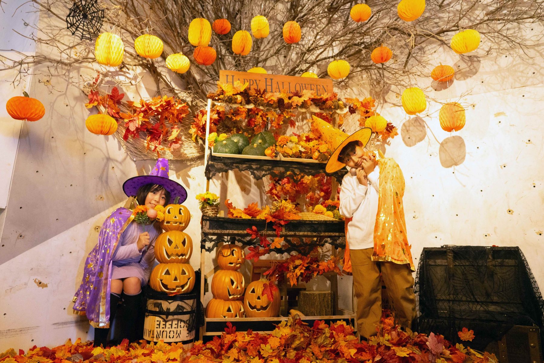 おふろcafé ハレニワの湯で、かぼちゃまみれのハロウィンイベント